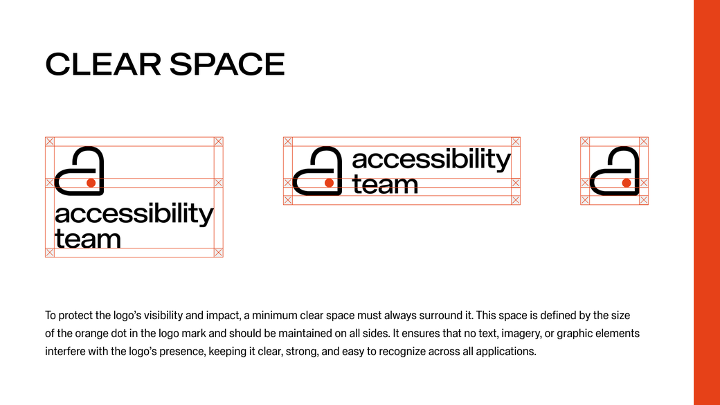 Clear space and construction grid for the mark