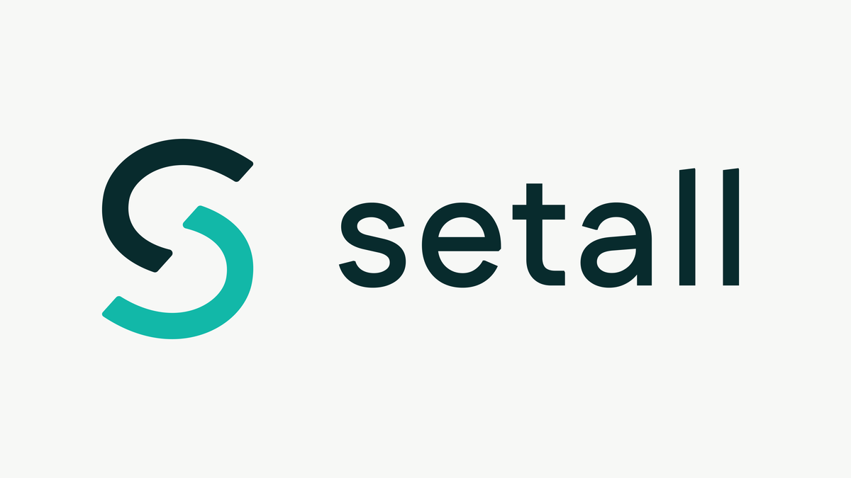 SetAll logo — a two-part S mark with an open ring beside the setall wordmark